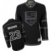 Reebok Los Angeles Kings 23 Men's Dustin Brown Premier Black Ice NHL Jersey