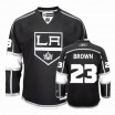 Reebok Los Angeles Kings 23 Men's Dustin Brown Premier Black Home NHL Jersey