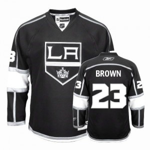 Reebok Los Angeles Kings 23 Youth Dustin Brown Premier Black Home NHL Jersey