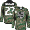 Reebok Los Angeles Kings 23 Youth Dustin Brown Authentic Camo Veterans Day Practice NHL Jersey