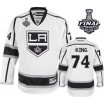 Reebok Los Angeles Kings 74 Men's Dwight King Authentic White Away 2014 Stanley Cup NHL Jersey