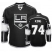 Reebok Los Angeles Kings 74 Men's Dwight King Authentic Black Home NHL Jersey