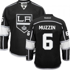 Reebok Los Angeles Kings 6 Men's Jake Muzzin Authentic Black Home NHL Jersey