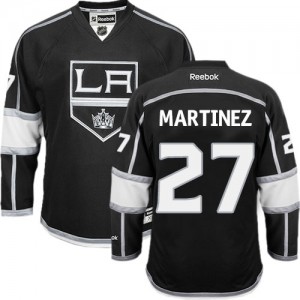 Reebok Los Angeles Kings 27 Men's Alec Martinez Authentic Black Home NHL Jersey