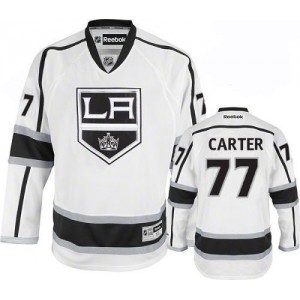 Reebok Los Angeles Kings 77 Youth Jeff Carter Authentic White Away NHL Jersey