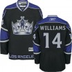 Reebok Los Angeles Kings 14 Men's Justin Williams Authentic Black Third NHL Jersey