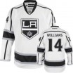 Reebok Los Angeles Kings 14 Youth Justin Williams Authentic White Away NHL Jersey