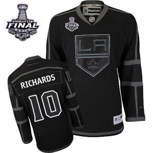 Reebok Los Angeles Kings 10 Men's Mike Richards Authentic Black Ice 2014 Stanley Cup NHL Jersey