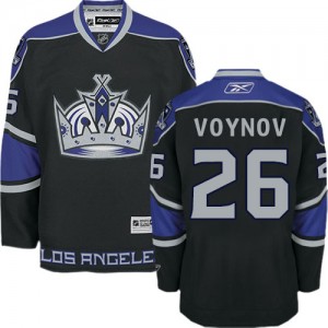 Reebok Los Angeles Kings 26 Men's Slava Voynov Authentic Black Third NHL Jersey