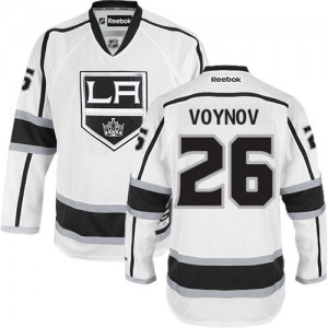 Reebok Los Angeles Kings 26 Men's Slava Voynov Authentic White Away NHL Jersey