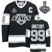 CCM Los Angeles Kings 99 Men's Wayne Gretzky Authentic Black Throwback 2014 Stanley Cup NHL Jersey