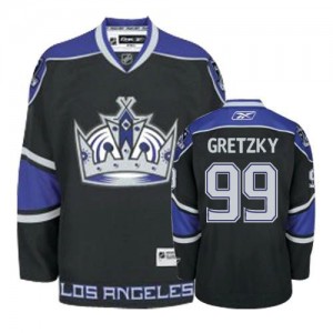 Reebok Los Angeles Kings 99 Men's Wayne Gretzky Authentic Black Third NHL Jersey