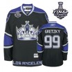 Reebok Los Angeles Kings 99 Men's Wayne Gretzky Authentic Black Third 2014 Stanley Cup NHL Jersey