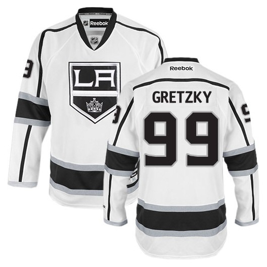 CCM Los Angeles Kings 99 Men's Wayne Gretzky Authentic White Throwback NHL  Jersey