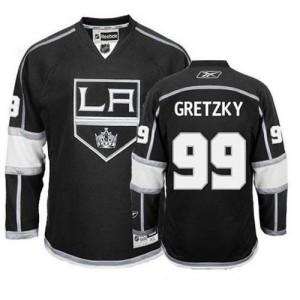 Reebok Los Angeles Kings 99 Men's Wayne Gretzky Premier Black Home NHL Jersey
