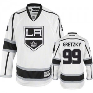 Reebok Los Angeles Kings 99 Youth Wayne Gretzky Premier White Away NHL Jersey