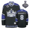 Reebok Los Angeles Kings 8 Youth Drew Doughty Authentic Black Third 2014 Stanley Cup NHL Jersey