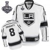 Reebok Los Angeles Kings 8 Youth Drew Doughty Authentic White Away 2014 Stanley Cup NHL Jersey