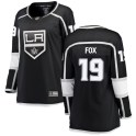Fanatics Branded Los Angeles Kings Women's Jim Fox Breakaway Black Home NHL Jersey
