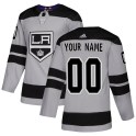 Adidas Los Angeles Kings Men's Custom Authentic Gray Custom Alternate NHL Jersey