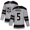 Adidas Los Angeles Kings Men's Harry Howell Authentic Gray Alternate NHL Jersey