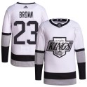 Adidas Los Angeles Kings Youth Dustin Brown Authentic White 2021/22 Alternate Primegreen Pro Player NHL Jersey