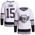 Adidas Los Angeles Kings Youth Daryl Evans Authentic White 2021/22 Alternate Primegreen Pro Player NHL Jersey