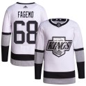 Adidas Los Angeles Kings Youth Samuel Fagemo Authentic White 2021/22 Alternate Primegreen Pro Player NHL Jersey