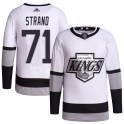 Adidas Los Angeles Kings Youth Austin Strand Authentic White 2021/22 Alternate Primegreen Pro Player NHL Jersey
