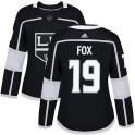 Adidas Los Angeles Kings Women's Jim Fox Authentic Black Home NHL Jersey