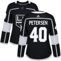 Adidas Los Angeles Kings Women's Cal Petersen Authentic Black Home NHL Jersey
