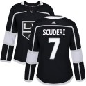 Adidas Los Angeles Kings Women's Rob Scuderi Authentic Black Home NHL Jersey