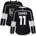 Adidas Los Angeles Kings Women's Charlie Simmer Authentic Black Home NHL Jersey