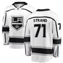 Fanatics Branded Los Angeles Kings Youth Austin Strand Breakaway White Away NHL Jersey