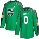 Adidas Los Angeles Kings Men's Agnus Booth Authentic Green St. Patrick's Day Practice NHL Jersey