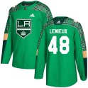 Adidas Los Angeles Kings Men's Brendan Lemieux Authentic Green St. Patrick's Day Practice NHL Jersey