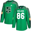 Adidas Los Angeles Kings Men's Christian Wolanin Authentic Green St. Patrick's Day Practice NHL Jersey