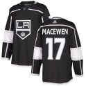 Adidas Los Angeles Kings Youth Zack MacEwen Authentic Black Home NHL Jersey