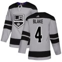 Adidas Los Angeles Kings Youth Rob Blake Authentic Gray Alternate NHL Jersey