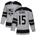 Adidas Los Angeles Kings Youth Daryl Evans Authentic Gray Alternate NHL Jersey