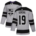 Adidas Los Angeles Kings Youth Butch Goring Authentic Gray Alternate NHL Jersey