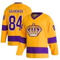 Adidas Los Angeles Kings Youth Vladislav Gavrikov Authentic Gold Classics NHL Jersey