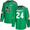 Adidas Los Angeles Kings Youth Phillip Danault Authentic Green St. Patrick's Day Practice NHL Jersey