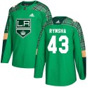 Adidas Los Angeles Kings Youth Drake Rymsha Authentic Green St. Patrick's Day Practice NHL Jersey
