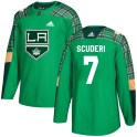 Adidas Los Angeles Kings Youth Rob Scuderi Authentic Green St. Patrick's Day Practice NHL Jersey