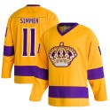 Adidas Los Angeles Kings Men's Charlie Simmer Authentic Gold Classics NHL Jersey