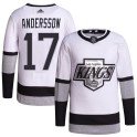 Adidas Los Angeles Kings Men's Lias Andersson Authentic White 2021/22 Alternate Primegreen Pro Player NHL Jersey