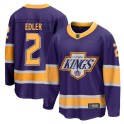 Fanatics Branded Los Angeles Kings Youth Alexander Edler Breakaway Purple 2020/21 Special Edition NHL Jersey
