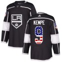 Adidas Los Angeles Kings Youth Adrian Kempe Authentic Black USA Flag Fashion NHL Jersey