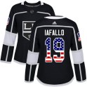 Adidas Los Angeles Kings Women's Alex Iafallo Authentic Black USA Flag Fashion NHL Jersey